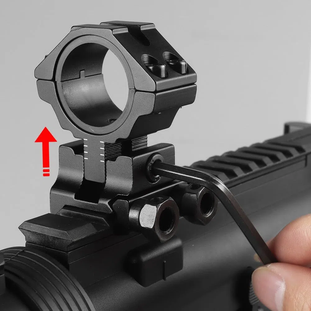 Home Safety 25,4 mm et 30 mmAnneaux de Montage Précis Picatinny, Support de Lunette de Visée à Hauteur Réglable pour 11mm/20mm Rail Metallique