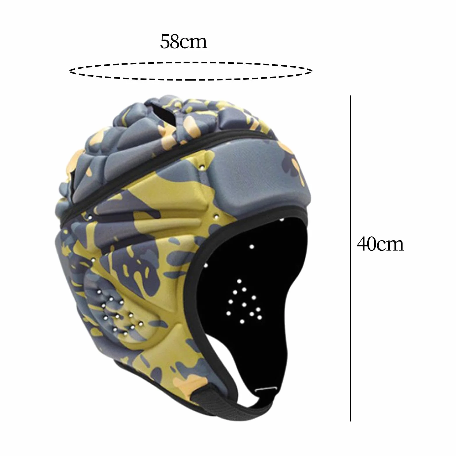 rockible Casque de Rugby, Casque de Football, pour Femmes et Hommes, protège-tête pour Drapeau de Football en Plein air