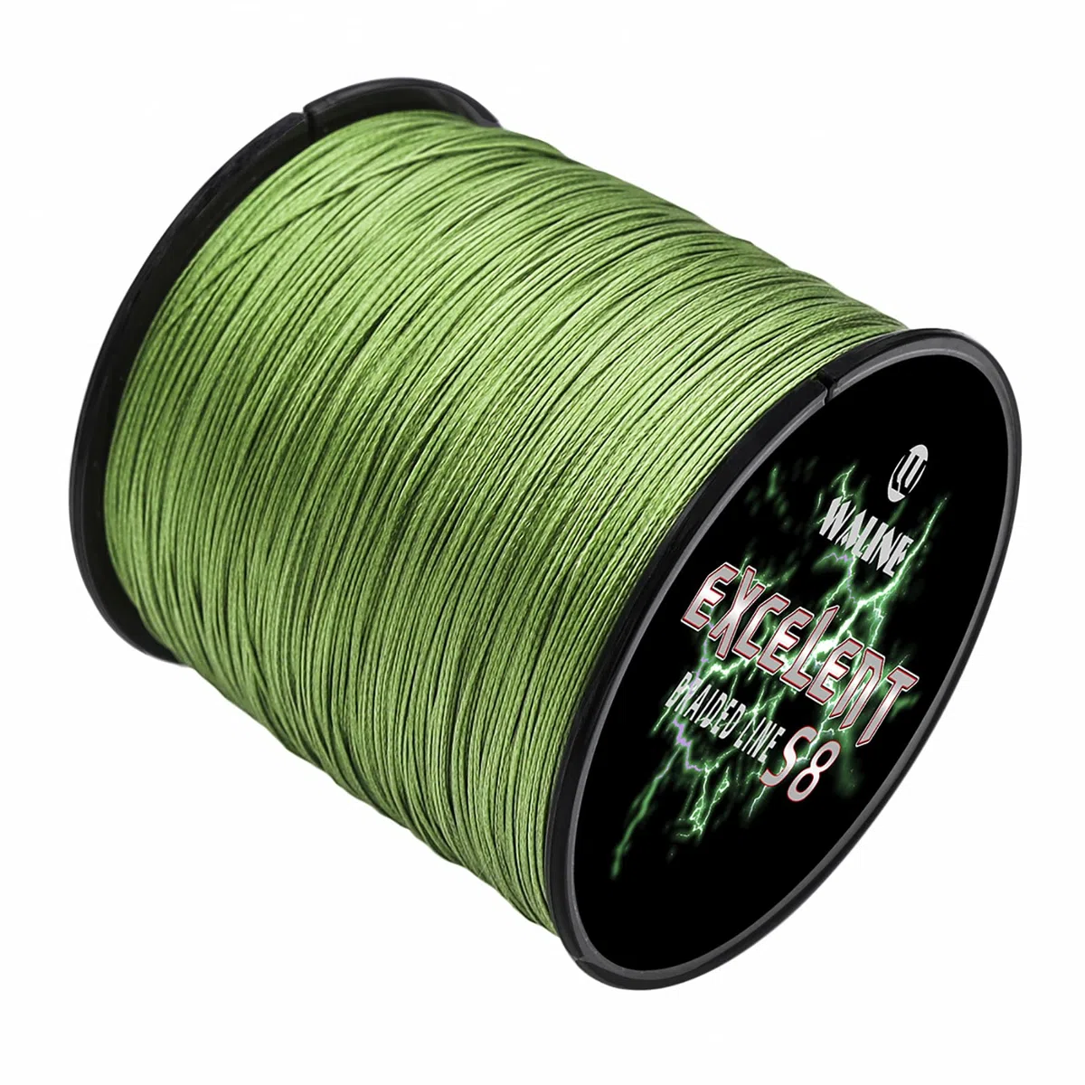 Waline 8 brins de ligne de pêche tressés en polyéthylène très résistant Vert Multicolore 300 m 500 m 20 lb 30 lb 40lb 60lb 8-Way 8-Way