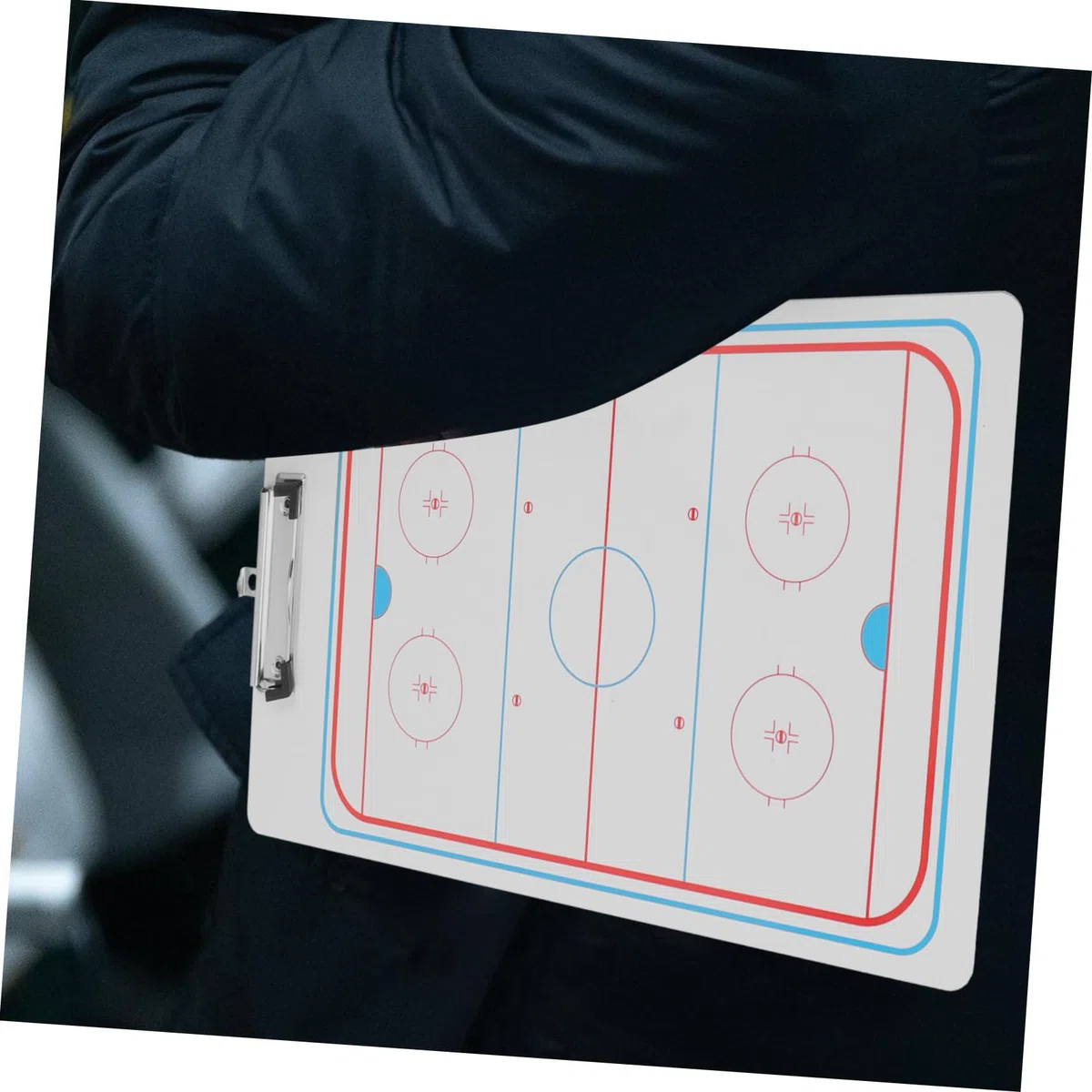 Planche de Hockey sur Glace - Cadeau de Basket-Ball - Cadeau pour Tableau Blanc - Hockey - Planche de Serrage utile - Planche d'entraînement de Sport - Tableau PVC