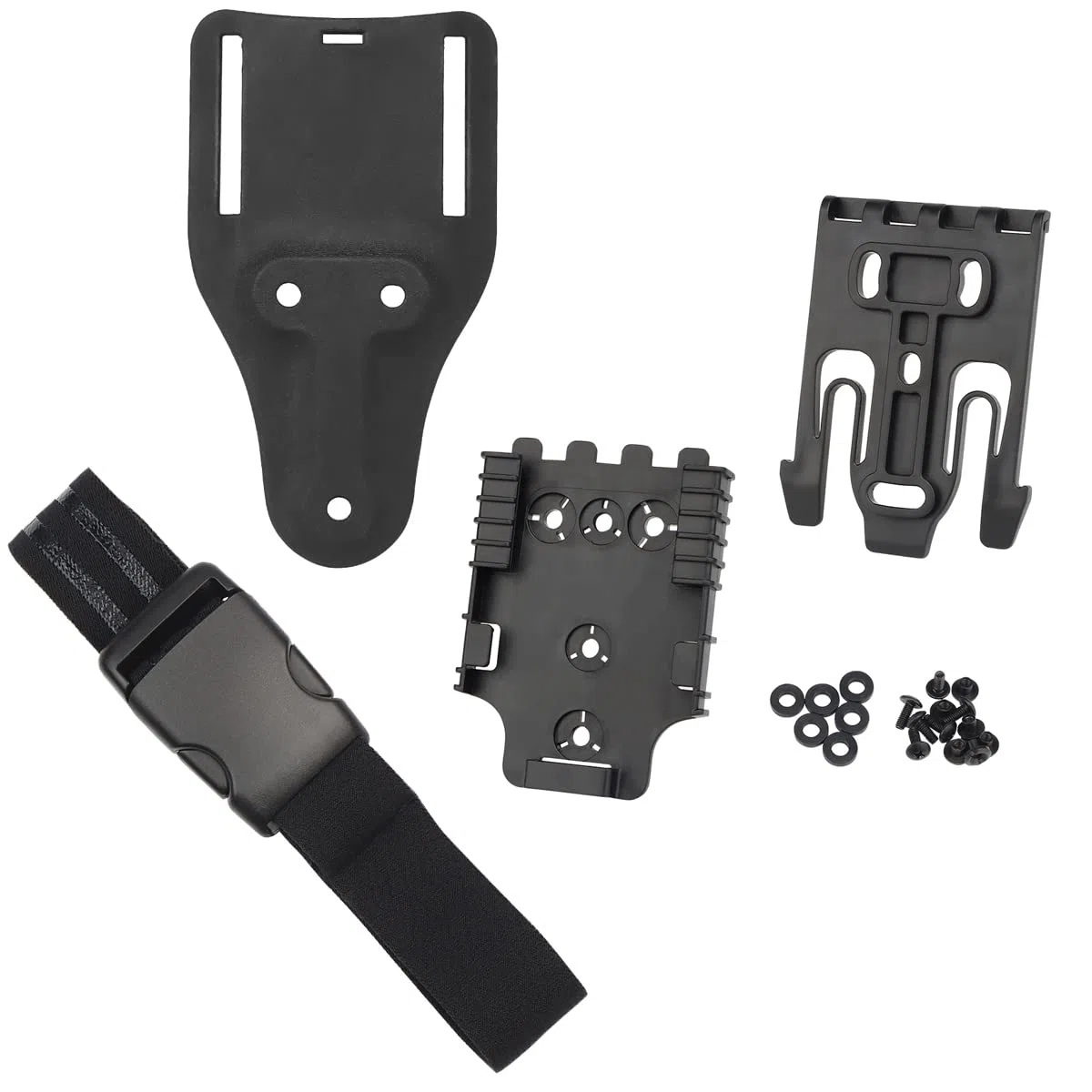 Kit de système de Verrouillage Rapide Tactique, Boucle de Ceinture QLS 22 19, Base d'adaptateur, Boucle à dégagement Rapide, Ceinture à Patte Mobile, étui à Pistolet.