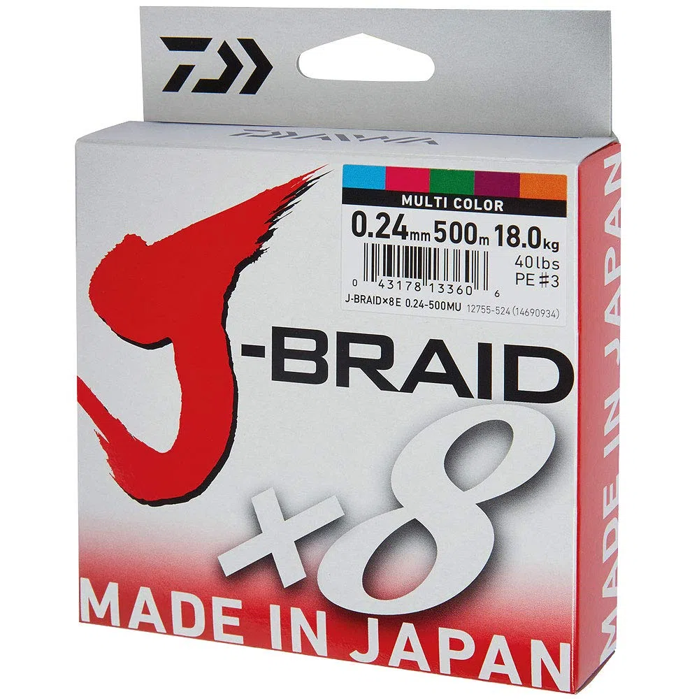 Daiwa – jbraid 8 Braid 300, Couleur Vert, Taille 0.160 mm