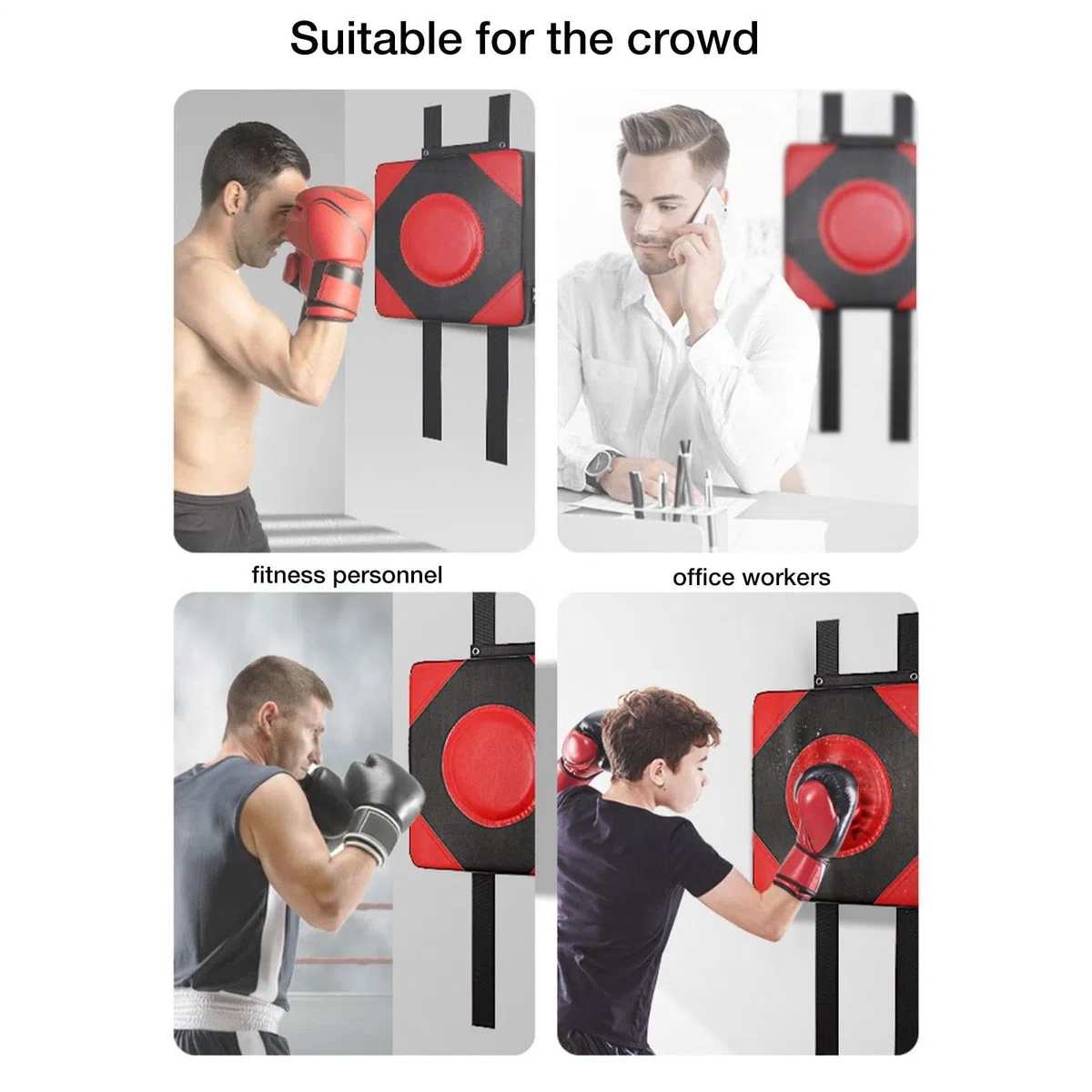 Cible de Frappe - Coussin de Frappe Murale Réglable - Équipement Fitness Cardio Entraînement Adulte Maison Extérieur Gym