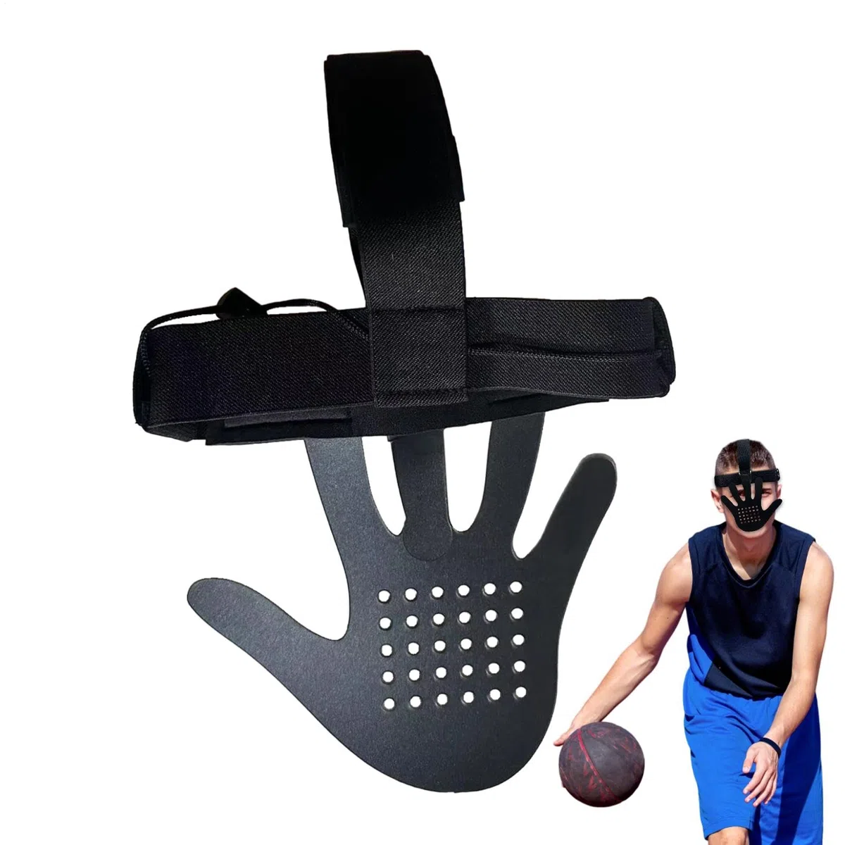 Basketball Masque - Basketball | Basketball Training | Eye-Blocking Shooter Training Masque, Basketball Equipment, Face Shield Face Guard, Basketball Accessory, Sports Equipment