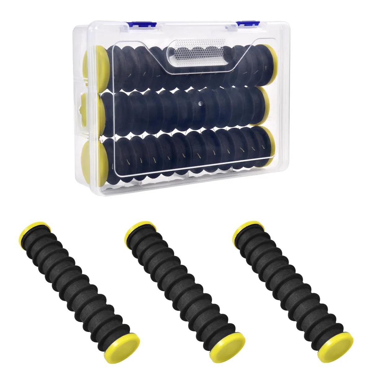 LEONTOOL 3 pcs Organisateur de Rangement de Ligne de pêche, Porte-Leader avec 12 Fentes pour Garder Votre Ligne sans enchevêtrement pour Le Stockage des Lignes Crochet Keeper