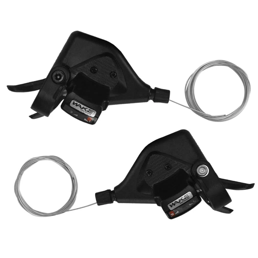 CYSKY Manette de Vélo 3x7/3x8/3x9 Vitesses 1 Paire de manettes de Vitesse Dérailleur de vélo de Montagne avec indicateur de Vitesse Combo leviers de Changement de Vitesse au Pouce Droit et Gauche