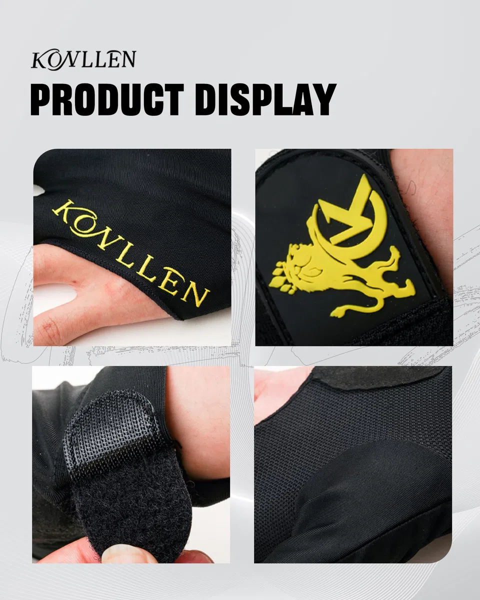 KONLLEN Gants de billard pour main gauche/main droite L/XL Gants de billard professionnels antidérapants réglables respirants Tailles populaires pour homme et femme