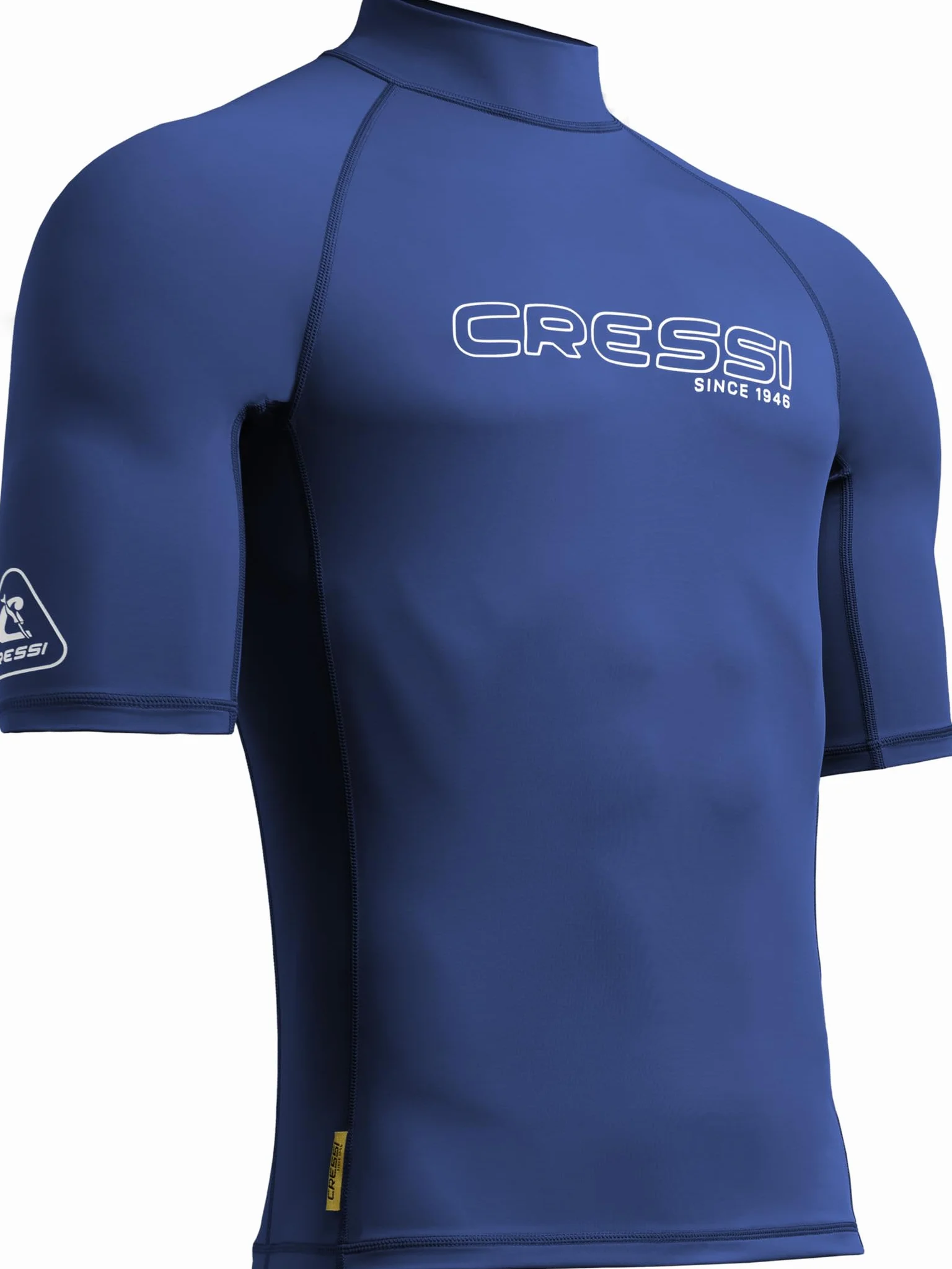 Cressi Depuis 1946 - Sentinel Man - Rash Guard Manches Courtes Protection Solaire UPF 50+ Séchage Rapide Natation Surf Plongée Pêche Plage Piscine et Sports Nautiques - Homme