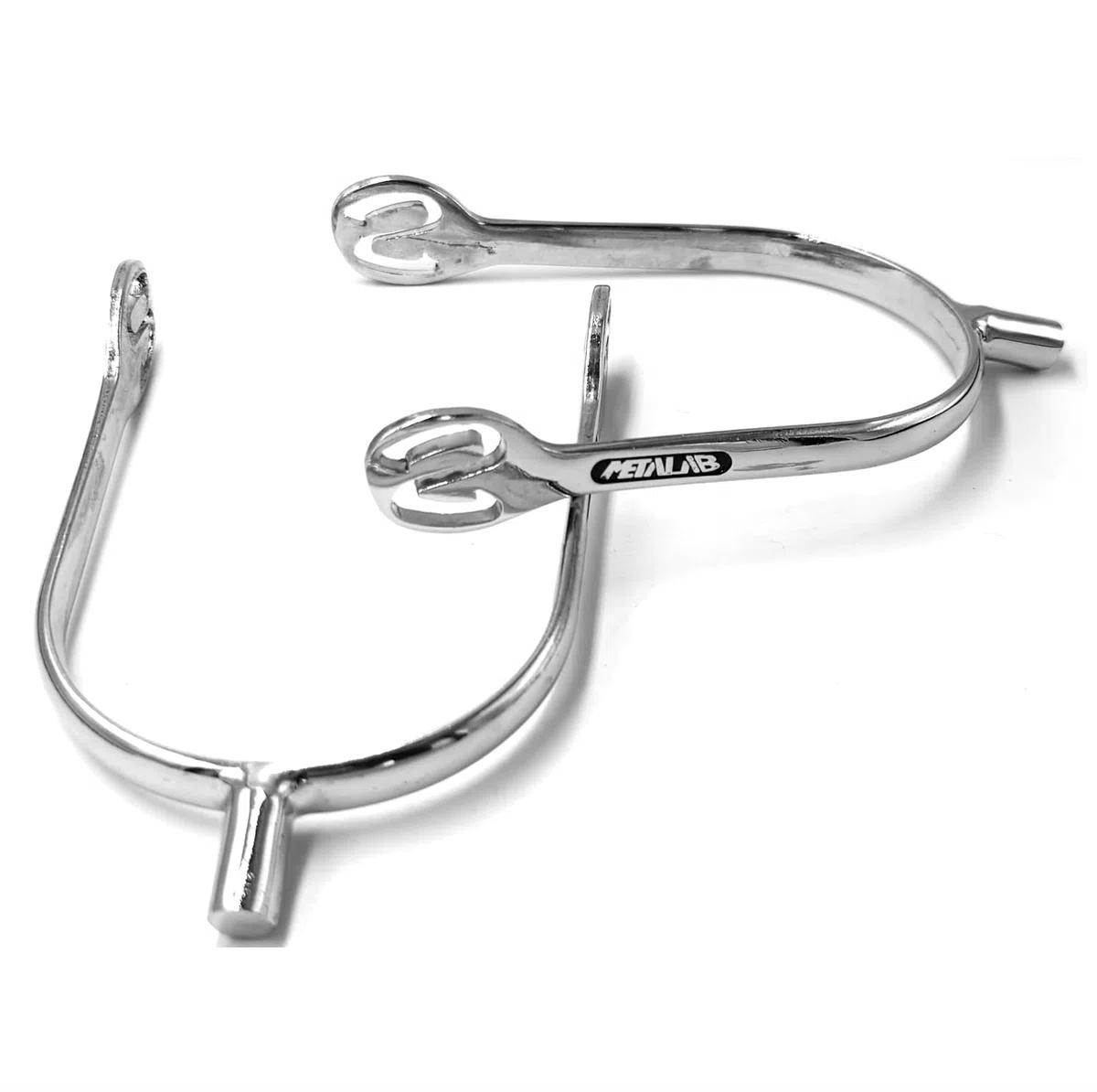 ES1077 SuperSpur Prince of Wales Éperons en zinc avec sangle en nylon pour éperons d'équitation (M 20 mm – Femme)
