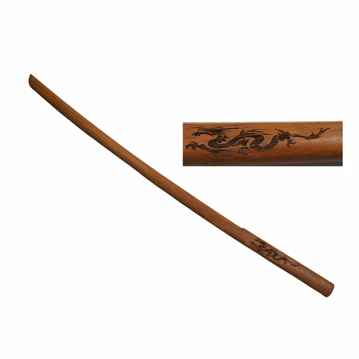 Arts martiaux Deluxe Elite Dragon Bokken en bois pour adultes – Chêne rouge Grade A – 101,6 cm