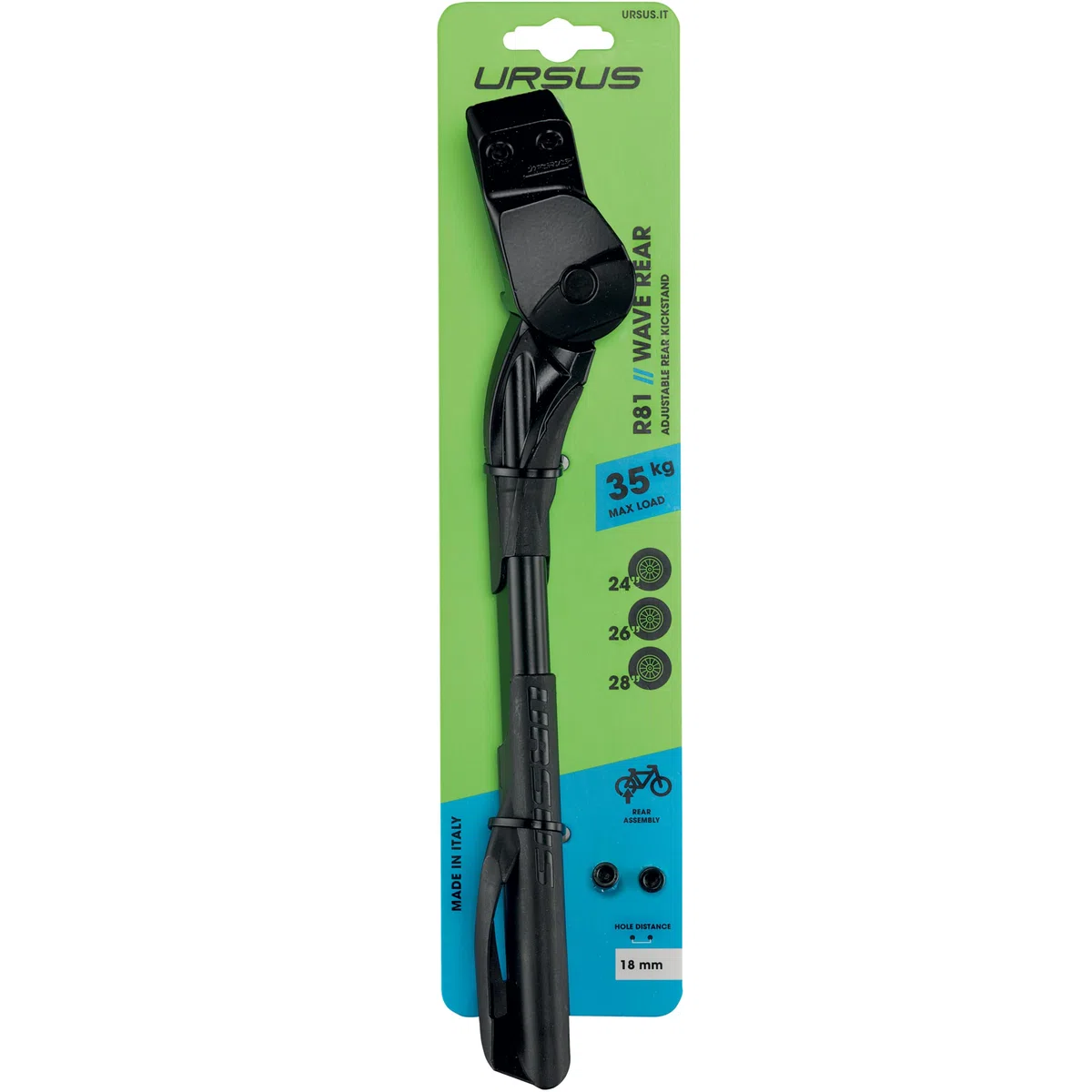 CABALLETE TRAS.URSUS King 2XL 27.5-29" AL.NEG 18mm