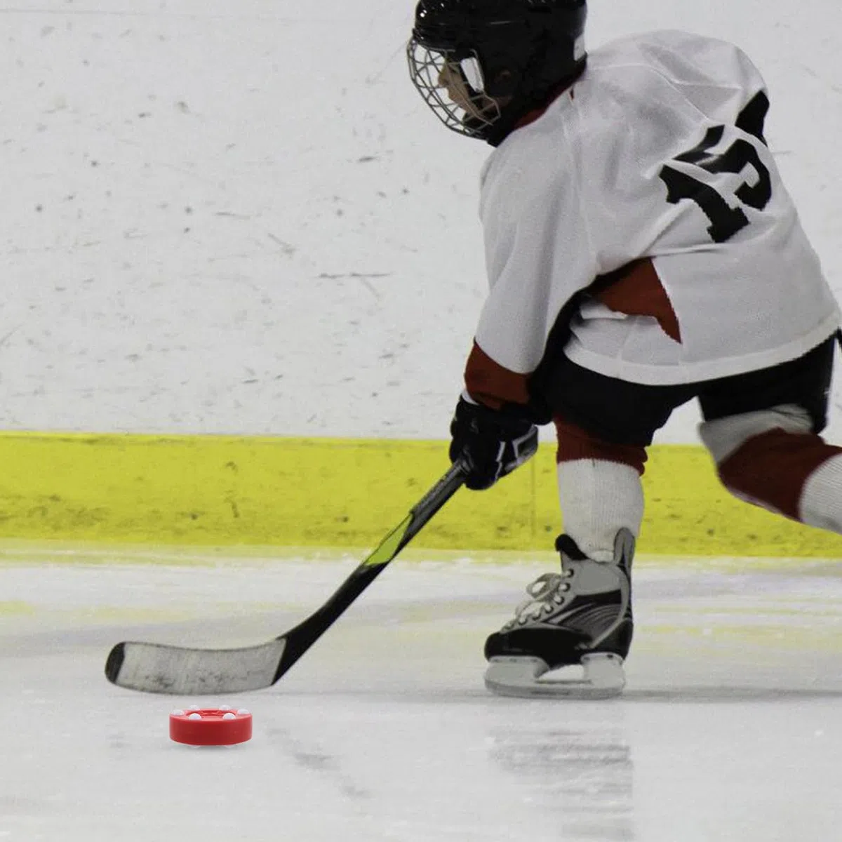 BESPORTBLE Roller entraînement de Hockey Palette de Hockey Puck entraînement air-Hockey Hockey Professionnel balles de Hockey rondelle de Match de Hockey d'entraînement PP Rouge