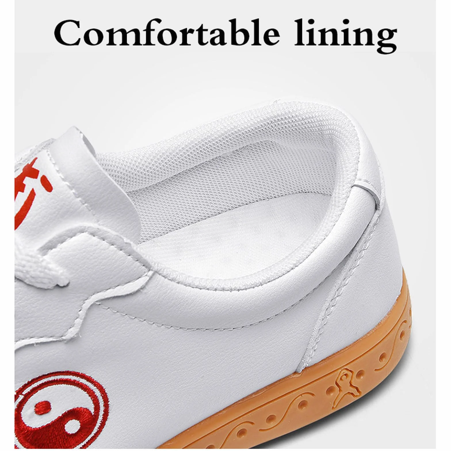Chaussures de Taichi,Chaussures Art Martiaux,Chaussures de Taekwondo,Arts Martiaux Kung Fu Baskets Cuir,pour Homme et Femme,Unisexe,Léger,Non Slip,Respirant,pour Marche Fitness
