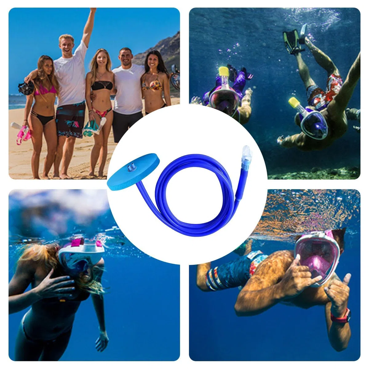 Tube de respiration pour Plongée - Tuba à séchage complet prolongé pour une utilisation sous l'eau | Pour la plongée, l'apnée, les sports nautiques et l'exercice, les femmes, les jeunes et
