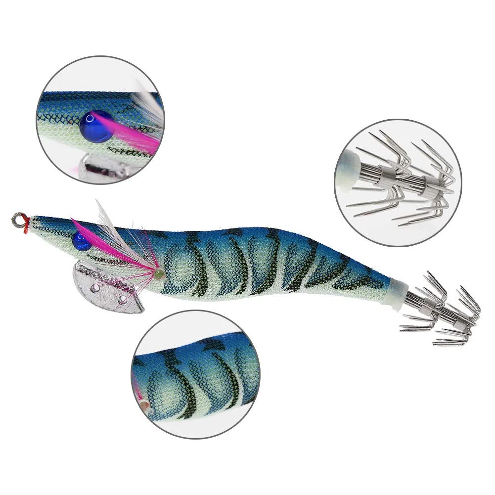 Croch 8 Pièces Lumineuse Turlutte Leurre pour la Pêche des Pieuvre,Seiches et Calamar