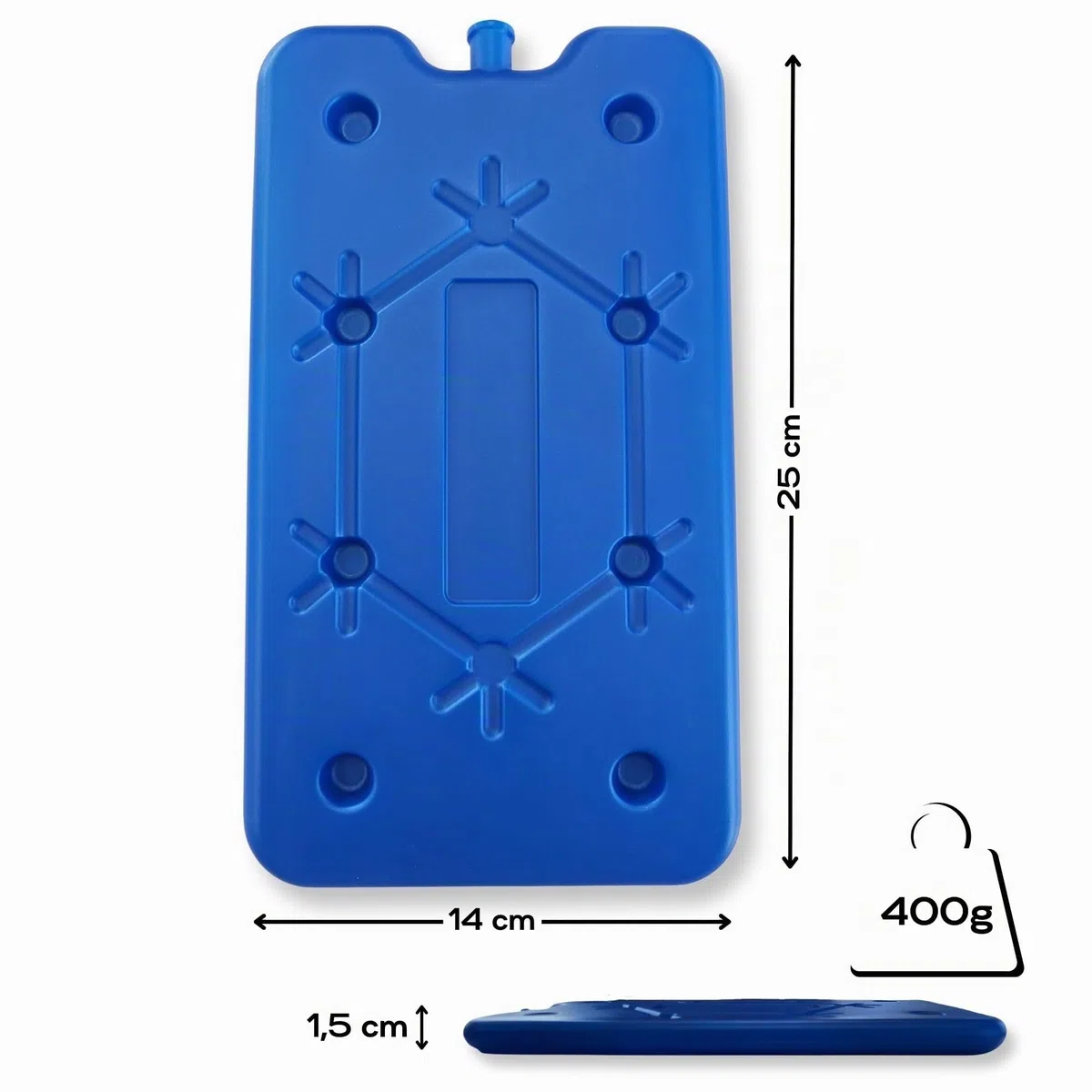 ToCi 8 blocs réfrigérants de 400 ml chacun – Éléments de refroidissement plats pour sac isotherme et glacière - Minces blocs réfrigérants sans BPA et inoxydables - Coussins de refroidissement