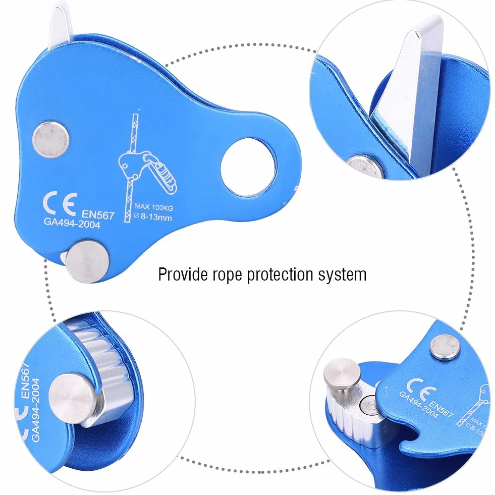 Alomejor Corde à Grimper Protecteur de Corde pour l'alpinisme Dispositif de Verrouillage Automatique de Corde de sécurité antichute de Protection