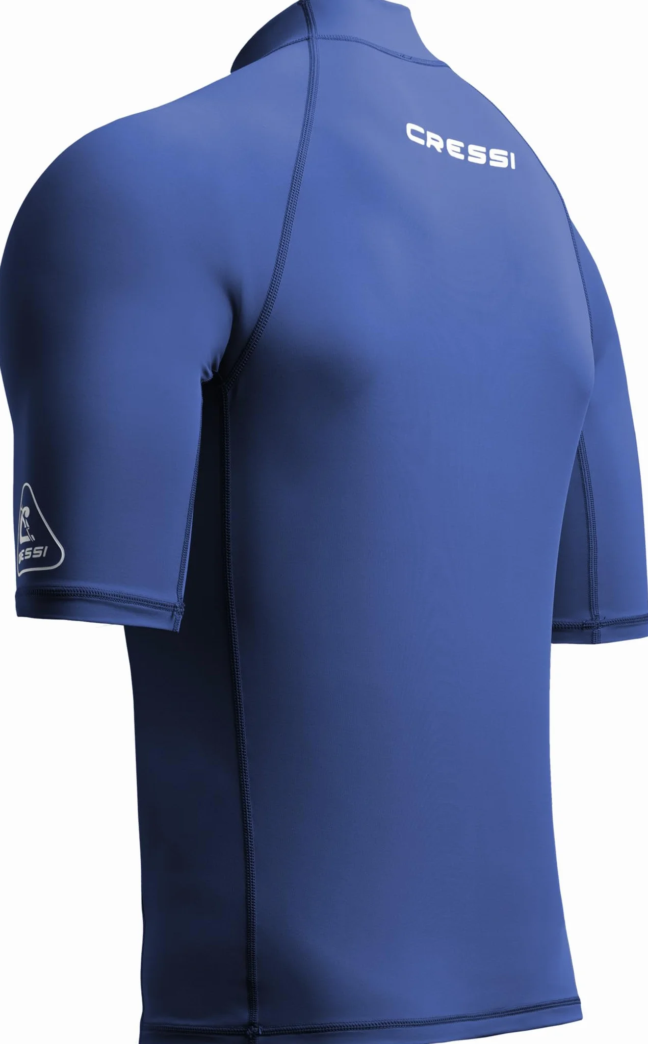 Cressi Depuis 1946 - Sentinel Man - Rash Guard Manches Courtes Protection Solaire UPF 50+ Séchage Rapide Natation Surf Plongée Pêche Plage Piscine et Sports Nautiques - Homme