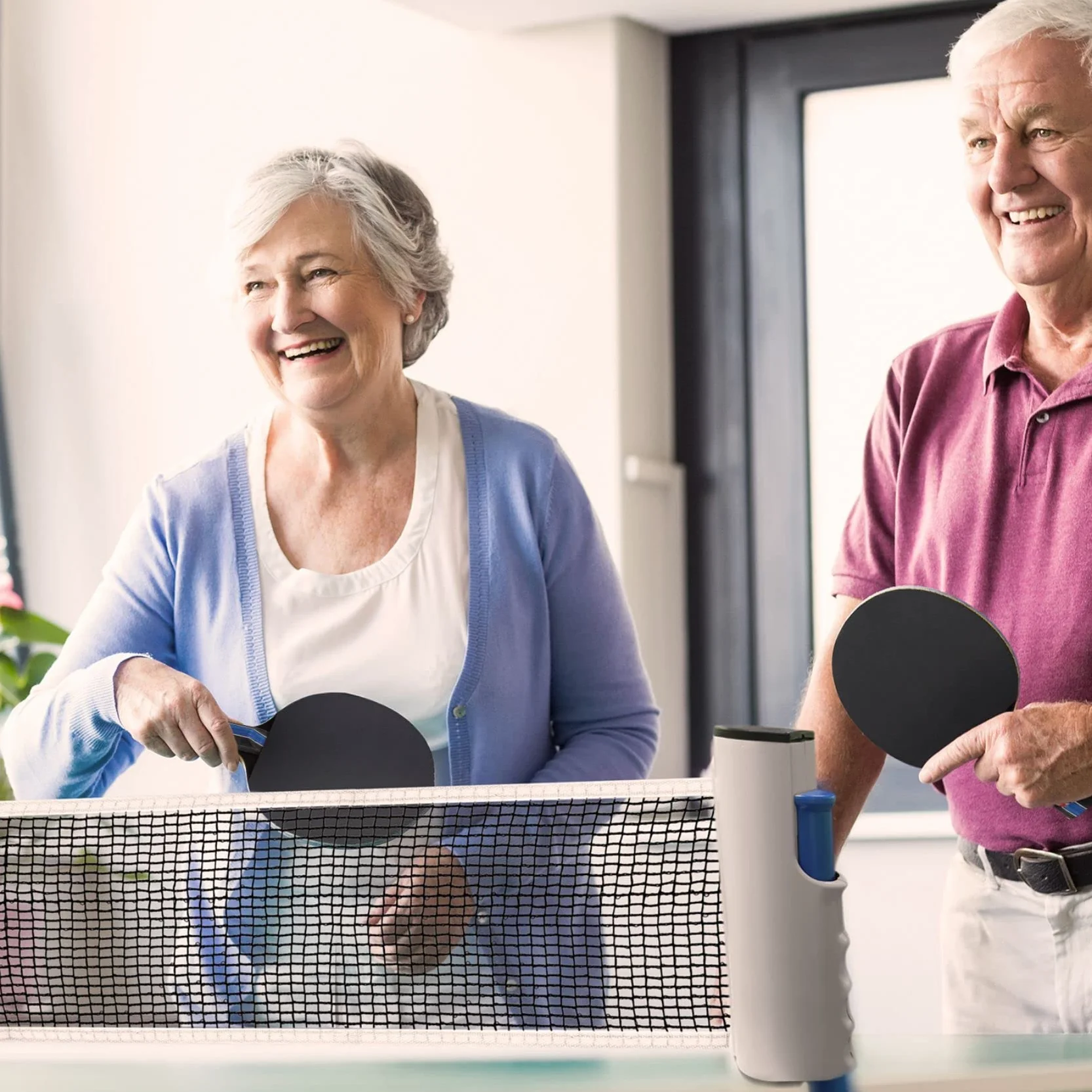 Ensemble de Raquettes de Ping-Pong de Table avec Raquettes de Ping-Pong, Balles et Sac