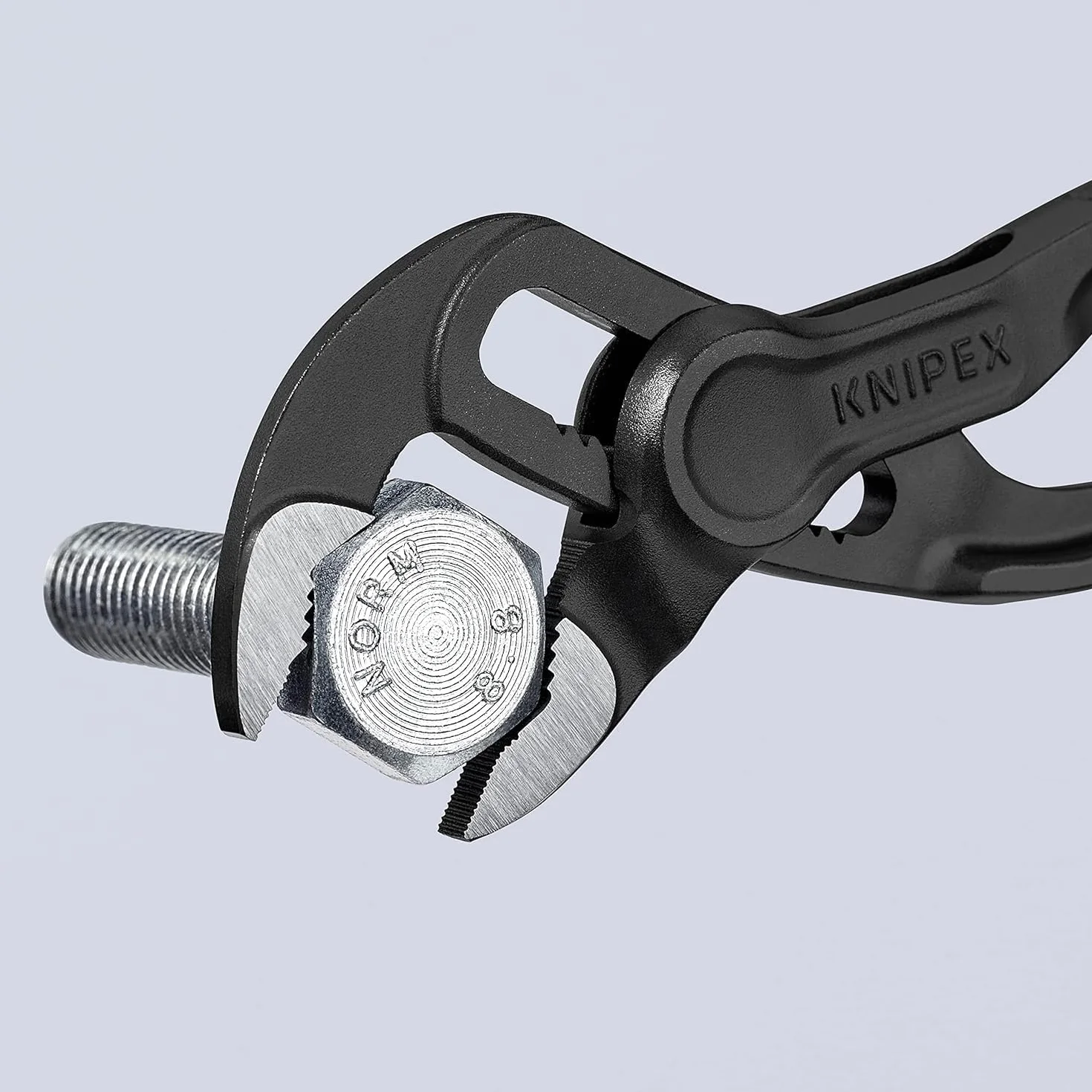 Knipex Cobra XS Mini-Pince multiprise, 100 mm, écrous jusqu'à 24 mm, tuyaux jusqu'à 28 mm, réglage fin par bouton pression, autobloquante, 87 00 100