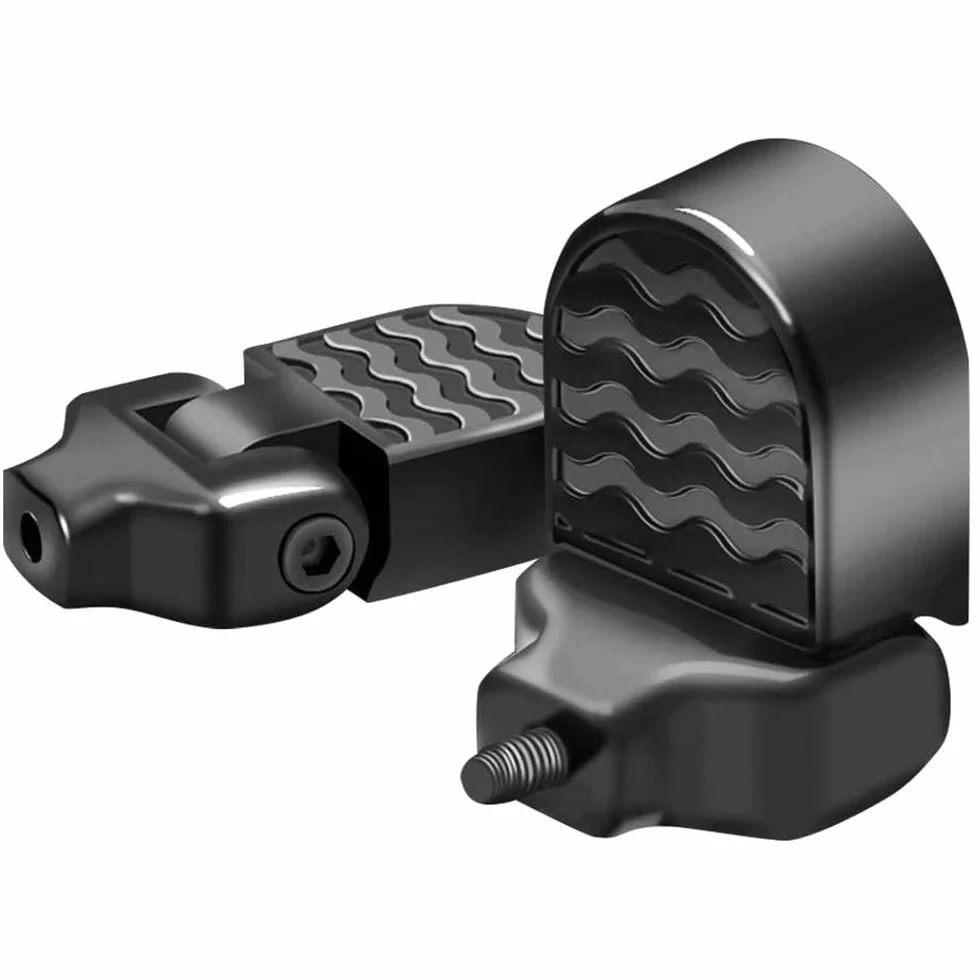 2 Pièces Pédales Arrière de Vélo, Repose-Pieds Vélo, BMX Pegs, Bike Pegs Antidérapantes, Universel Alliage d'Aluminium Pliant Antidérapant Repose-Pieds avec Outil d'Installation pour Vélo