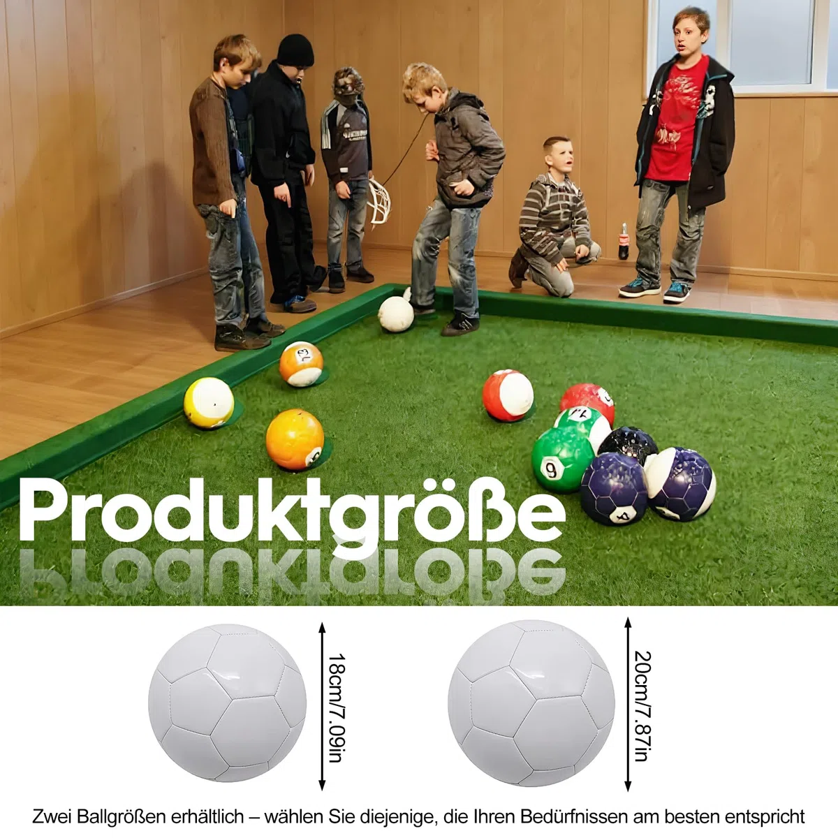 Lot de 16 balles de football gonflables en cuir pour jeux de table, jeu de sport pour adultes, arrière-cour, extérieur et intérieur, 18 cm