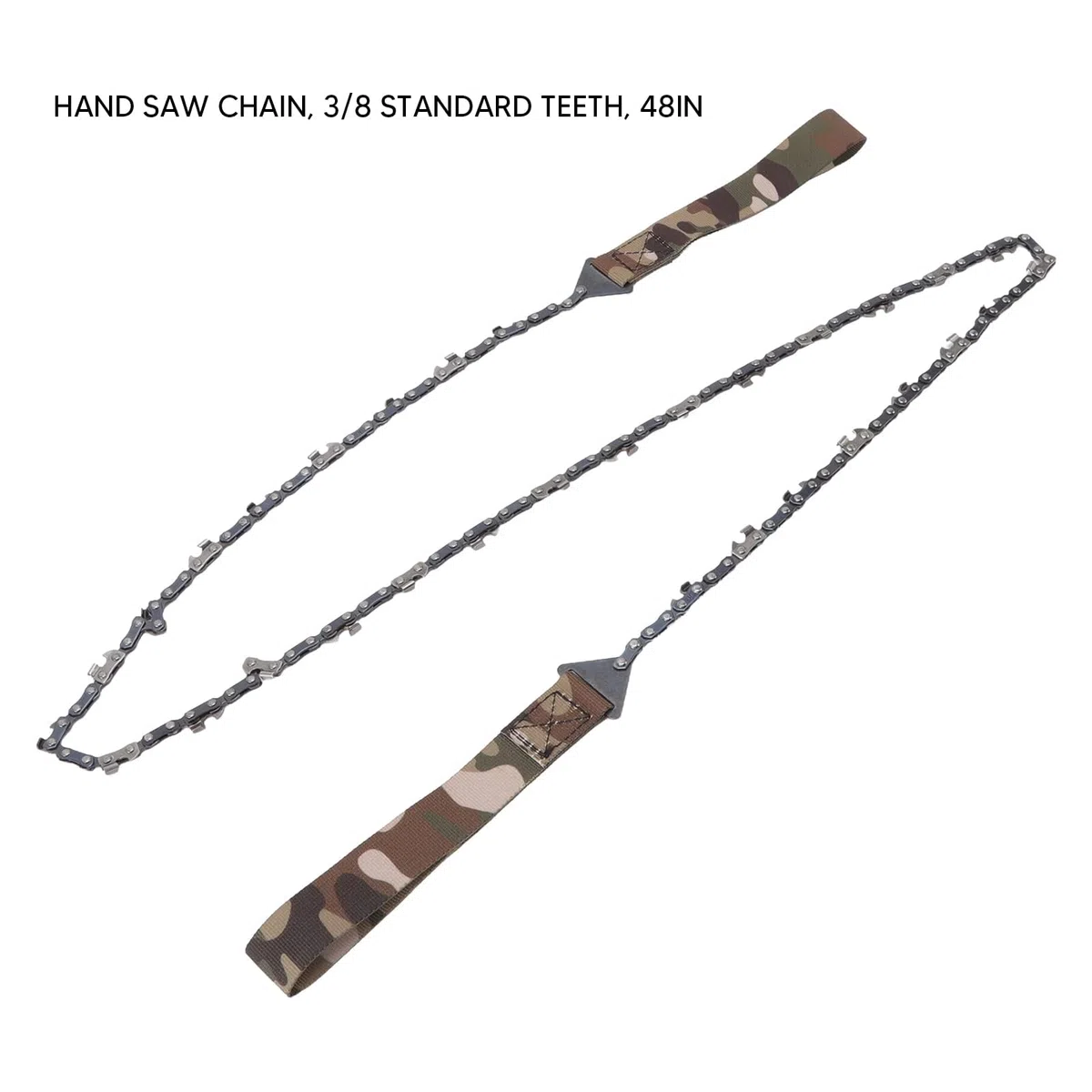 HERCHR Tronçonneuse Manuelle Portable, Tronçonneuse De Poche, Scie à Fil, Scie à Câble, Scies à Main à Chaîne Pliante pour la Randonnée, la Coupe du Bois, 48 ​​Pouces De Long