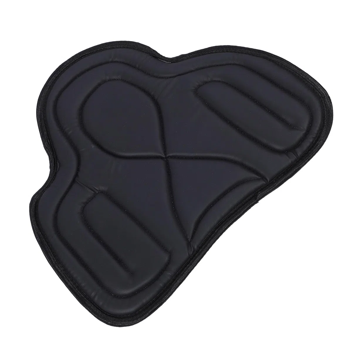 Alomejor Tampon de Selle à Cheval épaissis de Tampon de Selle d'amortisseur amélioré Saddle Pad avec du Cuir PU Respirant pour Le Confort de Conduite équestre
