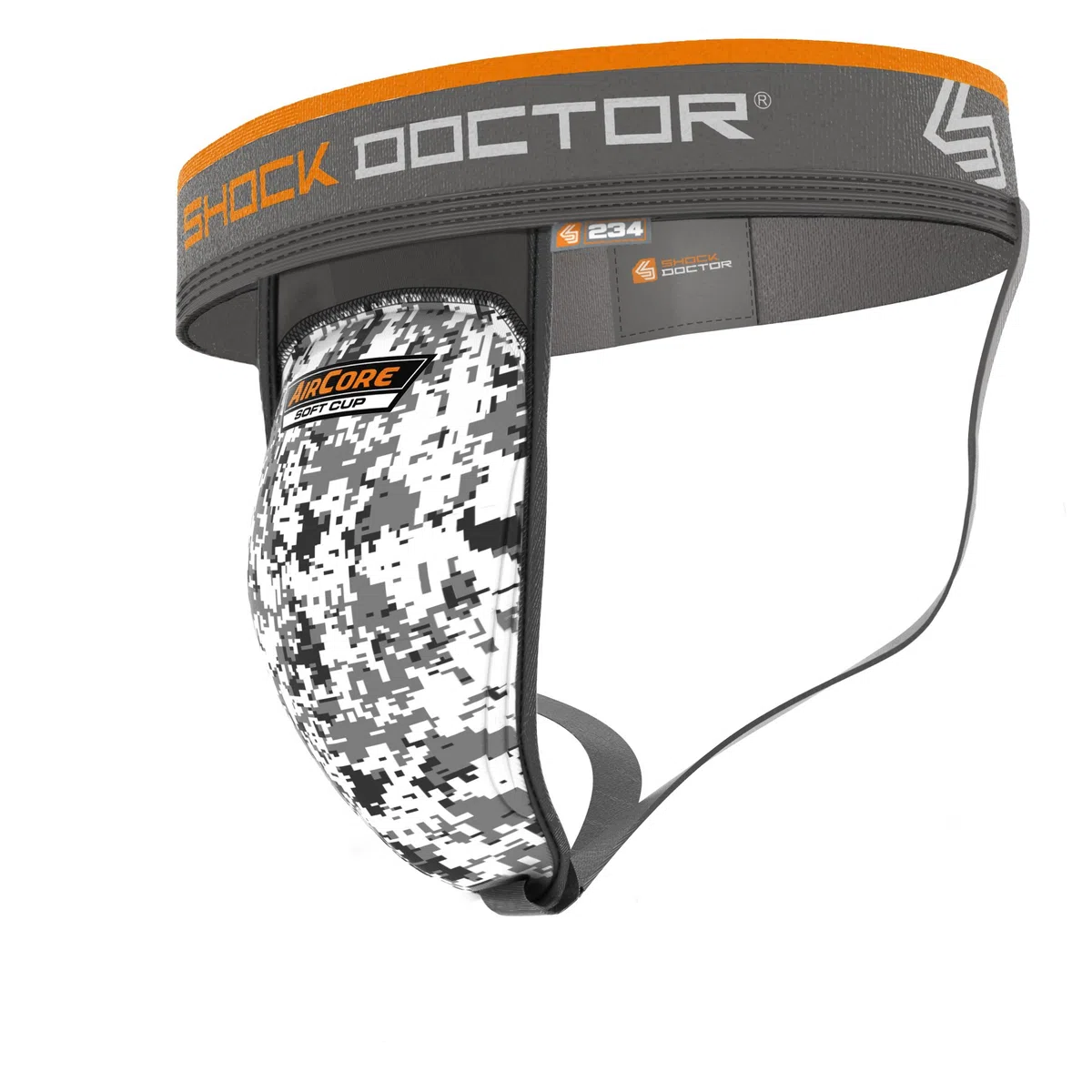 ShockDoctor 233/234 - Support Coquille de protection avec Aircore Hard ou Soft Cup - Concu pour faire du Sports de Combat: Boxe, Karate, Taekwondo, Krav Maga, MMA, Muay Thai…
