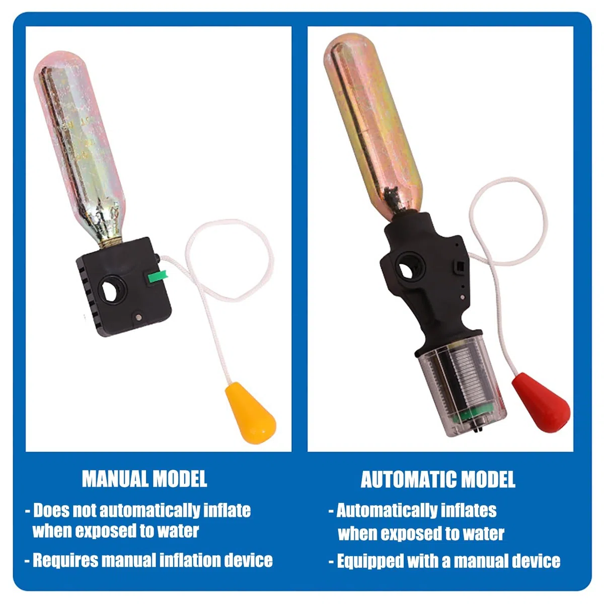 Générique Gilet de Sauvetage Gonflable Automatique: 150N Veste Flottante Légère avec Sifflet pour Kayak Bateau Natation Adultes Enfants Jusqu’à 150kg