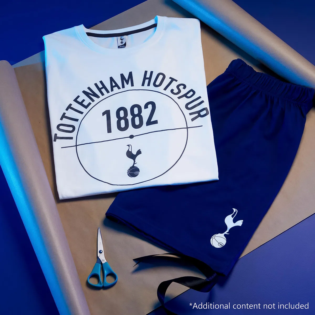 Tottenham Hotspur F.C. Pyjamas for Men Set Short PJs Lounge Set Sleepwear Breathable Nightwear Spurs Football Gifts for Men