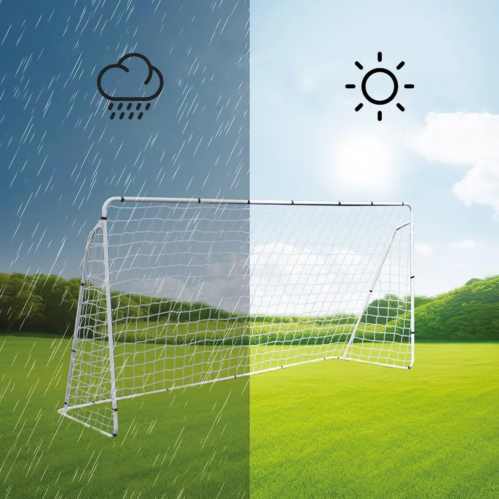 Filet de Football 1,8x1,2m/2,4x1,8m/3,6x1,8m /7,3x2,4m, Corde Polyéthylène 2/2.5/3mm - Filet de But Football, sans Cadre