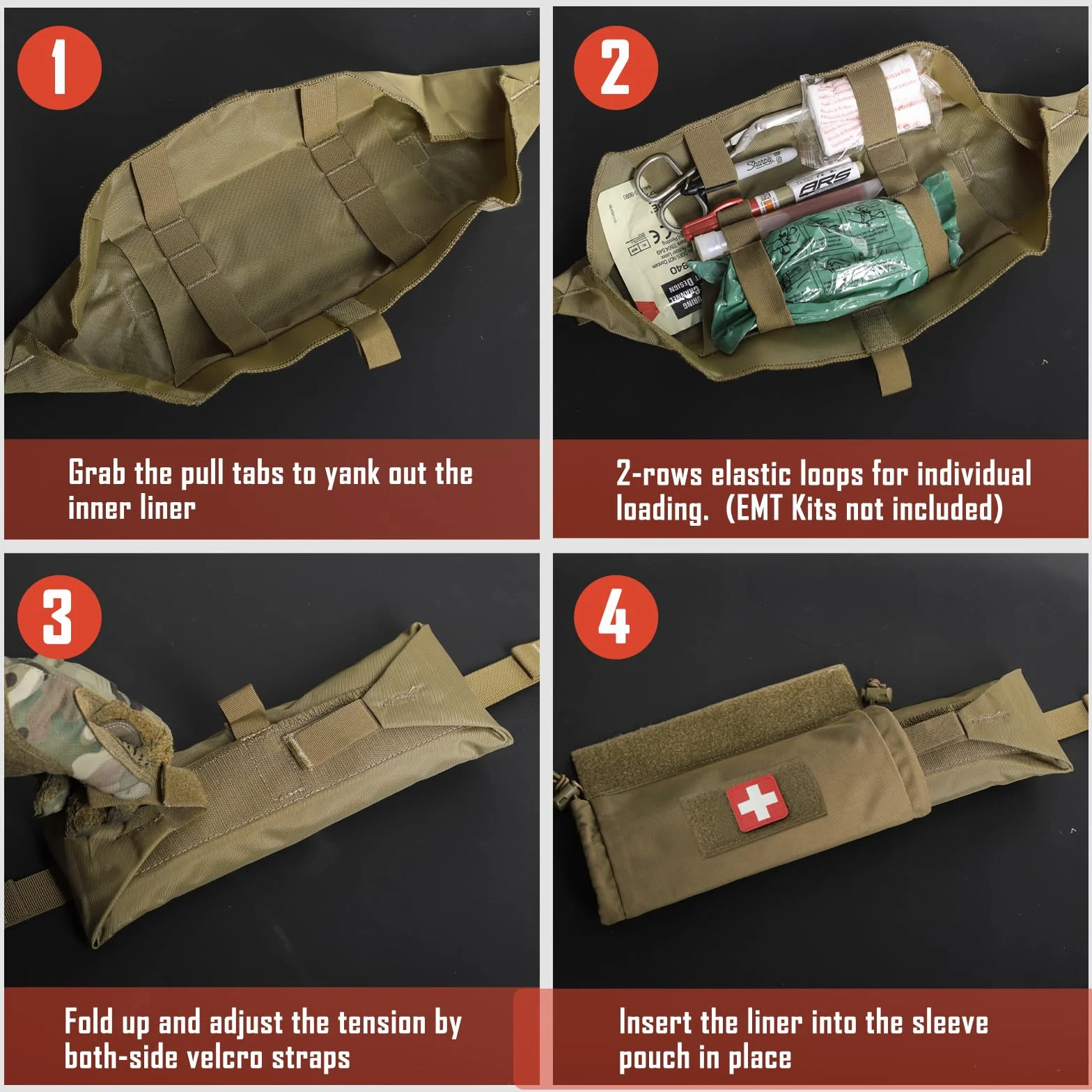 WYNEX Pochette de Secours Tactique Ifak Poche Molle de Premiers Secours Pochette de Survie Militaire Sac de Premiers Soins Molle Poche d'Urgence Médical Pochette de Vidange pour Gilet JPC CPC AVS
