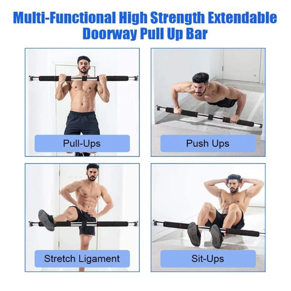 Barre de Tractions Porte, | 80-130 cm | 150 kg | Barre de porte | Barre de gymnastique | Musculation | Pull Up Bar | Bras | Appareil de musculation | Réglable individuellement