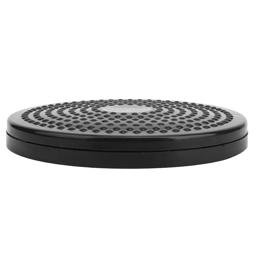 Machine de taille de torsion de mise en forme du corps, planche rotative de disque de taille de torsion pour l'équipement de sport pour le massage des pieds pour l'équipement de fitness(le noir)