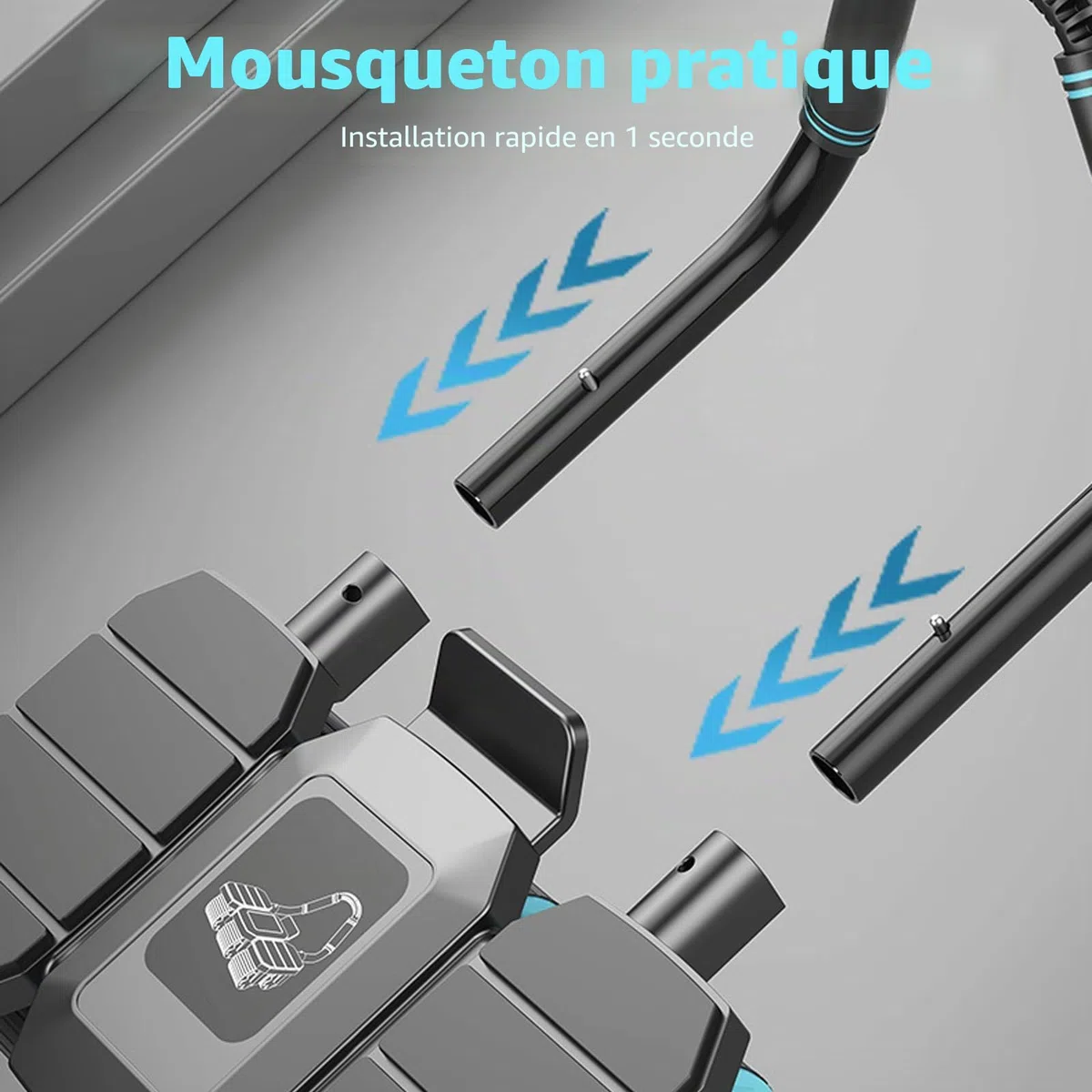Roue abdominale pour la maison - Avec 8 coudes - Avec coussinets en mousse - Charge maximale : 150 kg - Pour entraînement de base