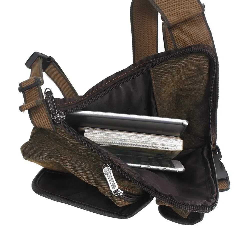 Toile Drop Leg Sac pour Hommes Femmes Taille Ceinture Tactique Militaire Poche Moto équitation Vélo Voyage Tactique À L'extérieur Sports Bum Fanny Pack