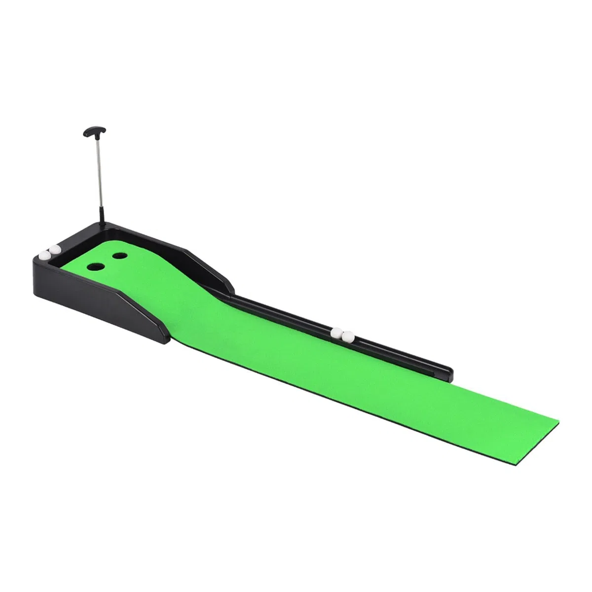 LOVIVER Tapis de Putting de Golf Tapis de Retour de Balle de Golf Tapis d'exercice antidérapant Couverture d'aide à l'entraînement Tapis de Pratique de Golf