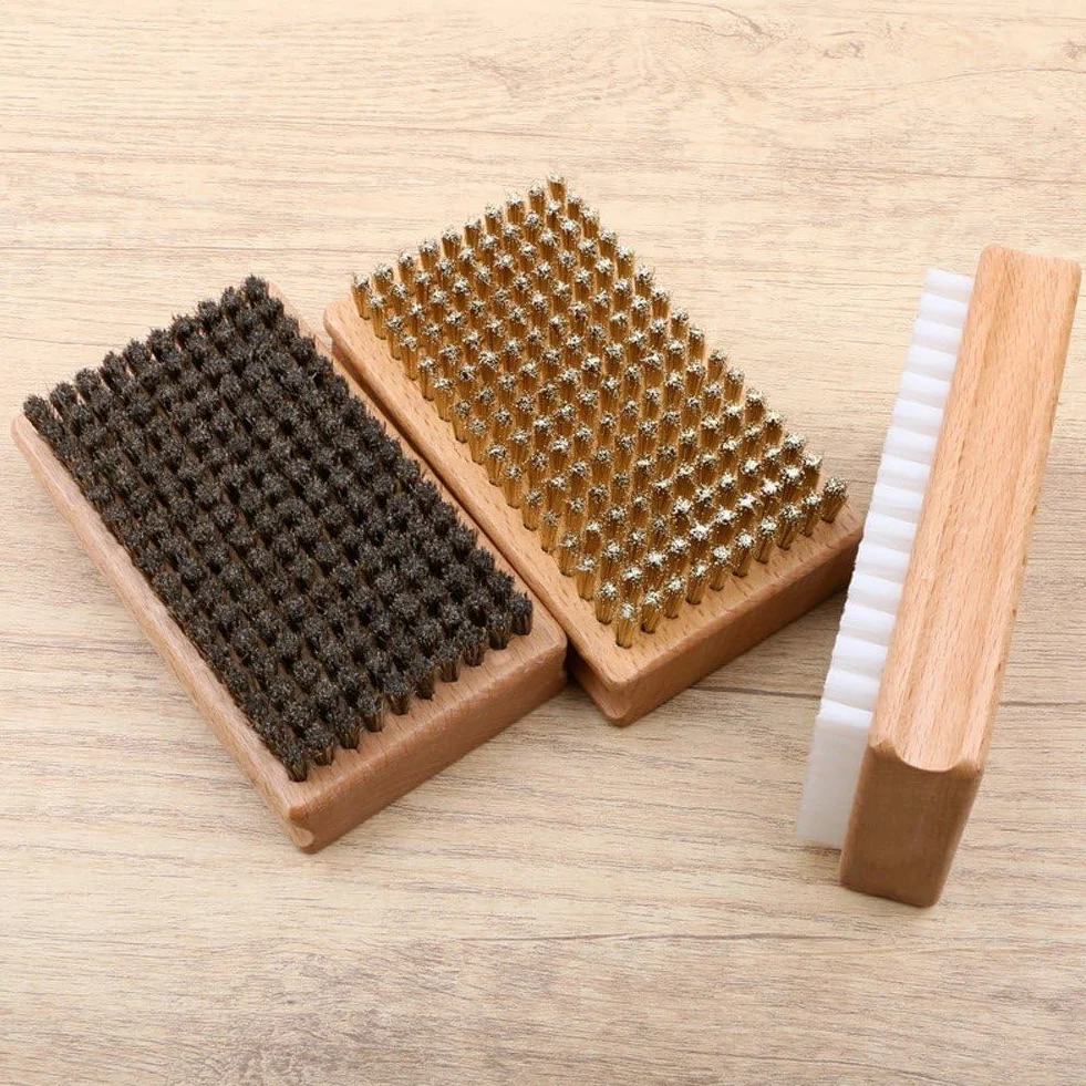 Brosse De Fartage De Ski Snowboard, 3 Pièces Brosse De Snowboard Outil De Snowboard Brosse De Cire De Ski Brosses De Base De Ski Outil De Fartage Accessoires De Snowboard