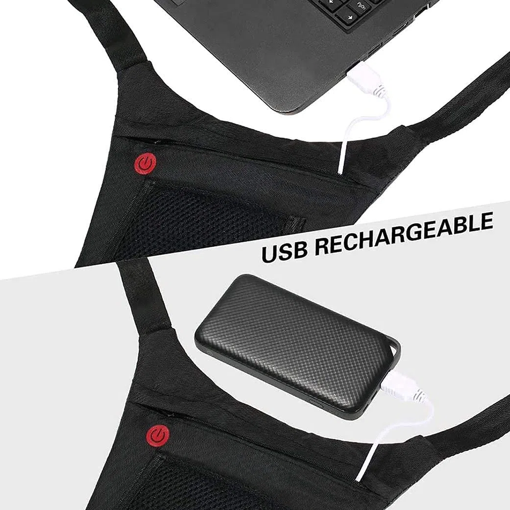 Gilet Dossard à 48 LEDs Clignotant réfléchissant avec Signalisation de Direction pour Vélo et Trottinette. Télécommande et Rechargeable. Vendeur français et Stock en France.