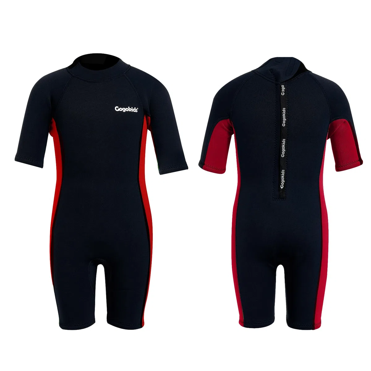 Gogokids Combinaison de plongée courte en néoprène de 2,5 mm pour garçons et filles – Combinaison de printemps pour enfants pour la natation, le surf, la plage, la piscine – Âge de 2 à 10 ans