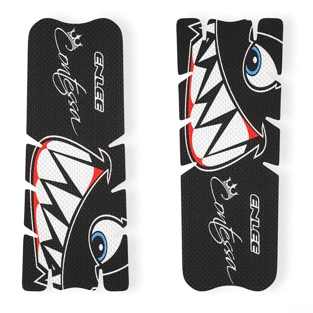 Lot de 2 films de protection pour manivelle de vélo de montagne - Protection contre les rayures - Noir transparent - 14 x 5,5 cm