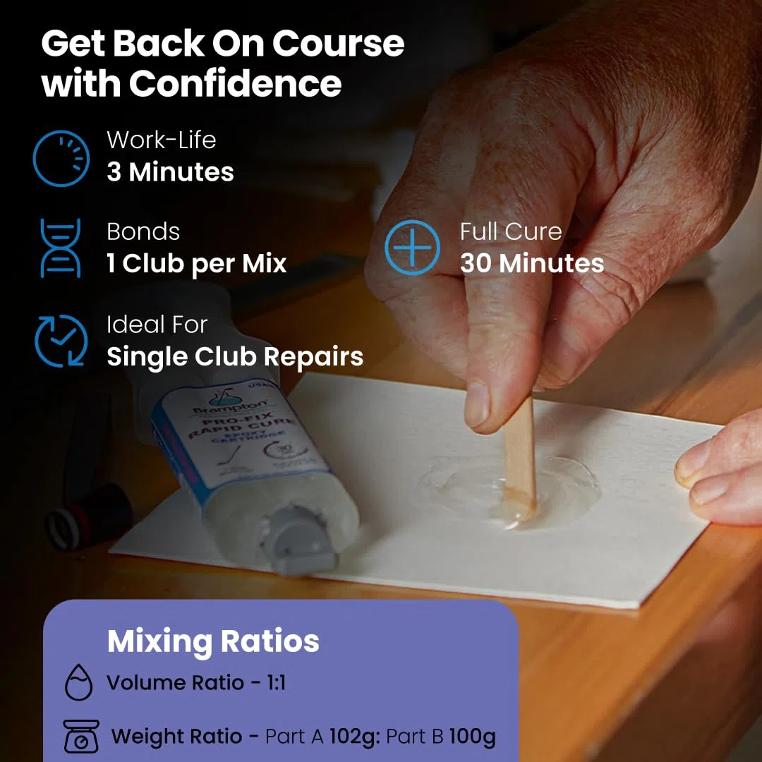 Brampton Epoxy PRO-FIX 5&10 Rapid Cure - Golf Club Repair, .85 ounces