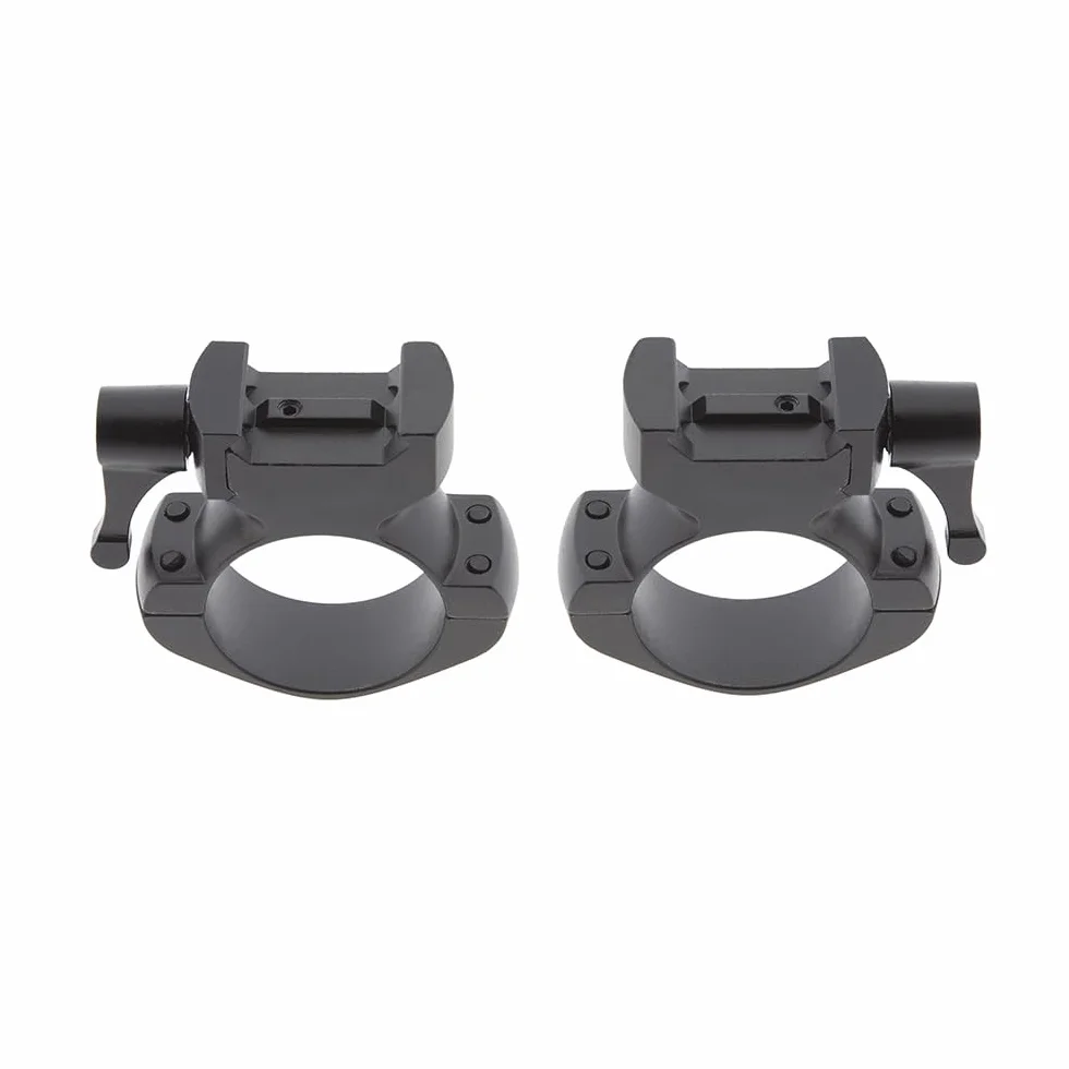 Anneaux amovibles en acier 30 mm à dégagement rapide avec réglage à 4 vis pour rail Weaver - Picatinny |