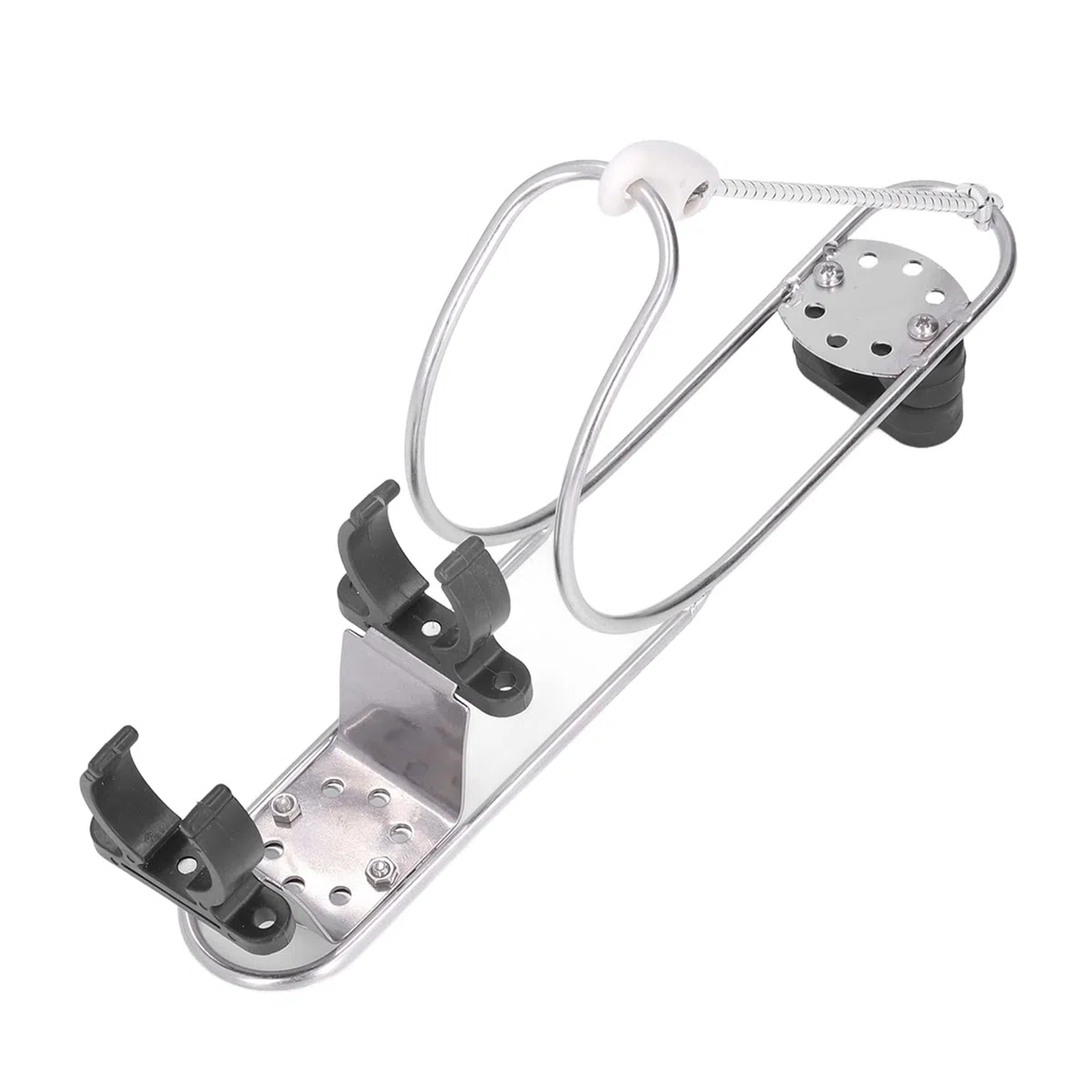 Support de fer à cheval pour bouée de sauvetage, support de bouée de sauvetage marine pour bateau, sélection d'angle arbitraire en métal, résistant aux collisions, petit volume pour le
