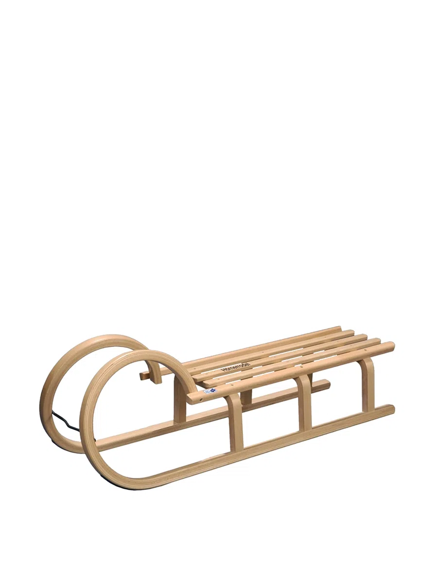R.P.L., Luge escargot enfant avec lattage, Hêtre, 110 cm