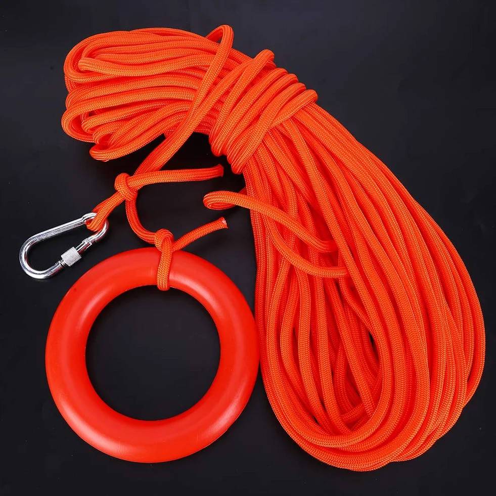 Ligne de Vie, Ligne de Vie Flottante, Nylon 8mm pour Bateau plongée piscines plages Yachts