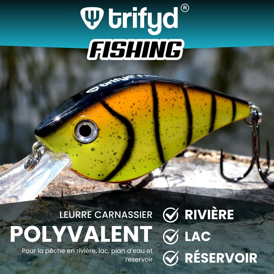 Fishing - Leurre Brochet, Le Pack de 3 leurres de Peche carnassier crankzilla