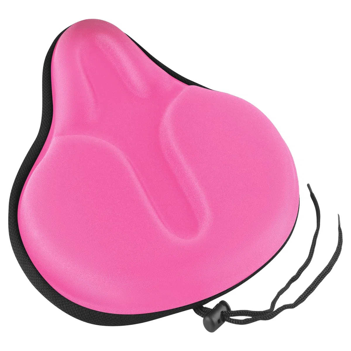 MSDADA Housse de Selle pour Homme et Femme - 29 x 27 cm - Doux et Confortable - Respirante - Large Housse de Selle de vélo pour VTT, vélo de Course, vélo d'appartement (Rose)