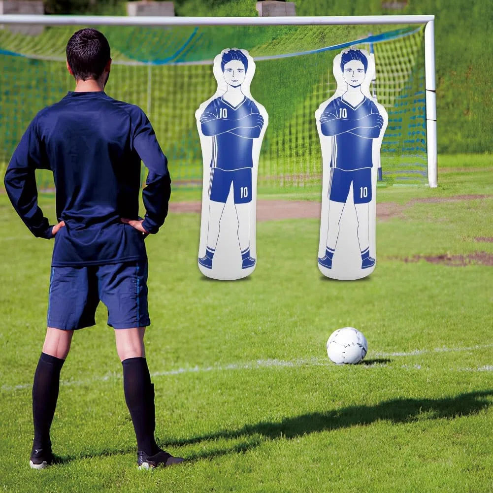 Mannequin gonflable pour entraînement de football, sac de frappe mural, sac de frappe, colonne de boxe, sacs de sable pour coups de pied, dribbles, exercices